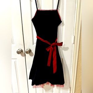 Ladies Morbid Threads Size Medium Black with Red Accents Dress.